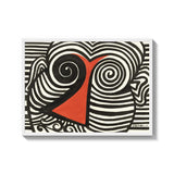 Abstract Black White Red Canvas Prints - Ready to Hang Canvas Prints