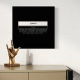 Black and White Motivational Canvas Prints - Typography & Word Art