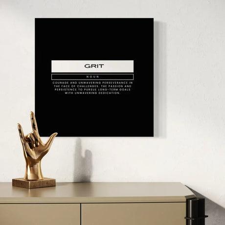 Black and White Motivational Canvas Prints - Typography & Word Art
