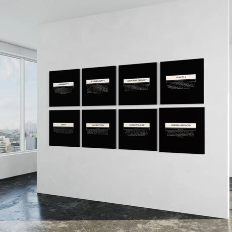 Black Resilience Definition Canvas Prints - Typography & Word Art