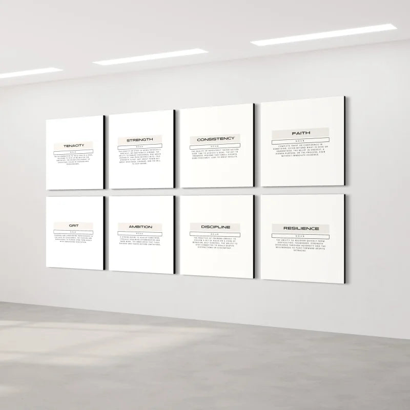 Black Resilience Definition Canvas Prints - Typography & Word Art
