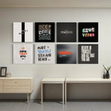 Black Square Typography Canvas Prints Wall Art - Typography & Word Art