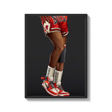 Framed Basketball Art Canvas Prints for Walls - Ready to Hang Canvas Prints