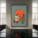 Framed Children Vintage Illustration Canvas Prints - Ready to Hang Canvas Prints