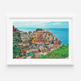 Framed Coastal Village Fine Art Print - Framed Fine Art Prints
