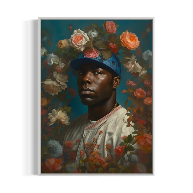 Framed Floral Man Canvas Prints - Ready to Hang Canvas Prints