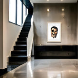 Framed Half Skull Portrait Decay Series Legends and Icons - Legends & Icons