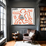 Framed Keith Haring Canvas Prints Ready to Hang - Ready to Hang Canvas Prints