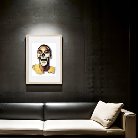 Framed Kobe Bryant Skull Art Decay Series - Legends & Icons