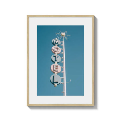 Framed Motel Sign Fine Art Prints - Framed Fine Art Prints
