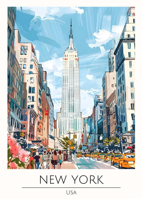 Framed New York City Canvas Print World Tour Collection - Ready to Hang Canvas Prints