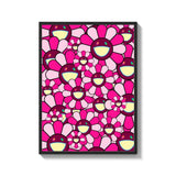 Framed Pink Flower Canvas Prints Art - Ready to Hang Canvas Prints