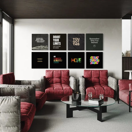 Great Things Await Canvas Prints Wall Art - Typography & Word Art