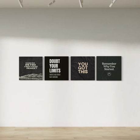 Inspirational Typography Canvas Prints Wall Art - Typography & Word Art