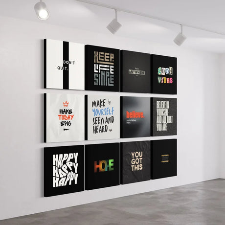 Inspirational Typography Canvas Prints Wall Art - Typography & Word Art