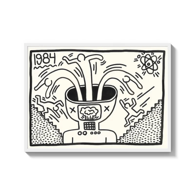 Keith Haring Style Canvas Prints - Ready to Hang Canvas Prints