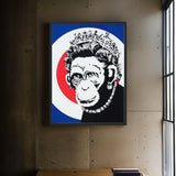Monkey Queen Canvas Prints Ready to Hang Art - Ready to Hang Canvas Prints