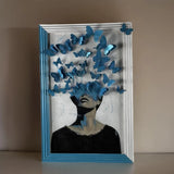 Pollute Your Mind With Beautiful Things Mixed Media Art - Limited Release Artwork