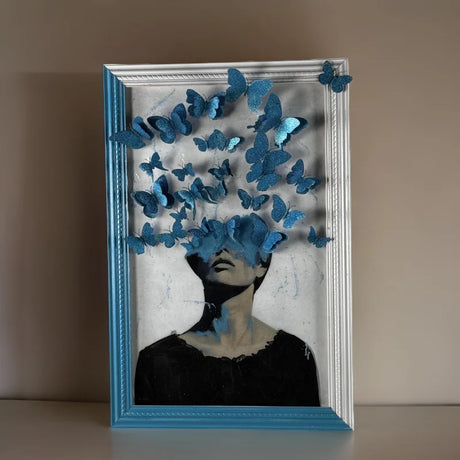 Pollute Your Mind With Beautiful Things Mixed Media Art - Limited Release Artwork
