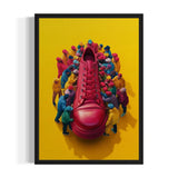 Red Shoe Canvas Prints Artwork - Ready to Hang Canvas Prints