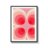 Retro Concentric Circle Canvas Prints Art - Ready to Hang Canvas Prints
