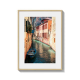 Venice Canal Fine Art Print Framed - Coastal & Seaside (Framed Fine Art)